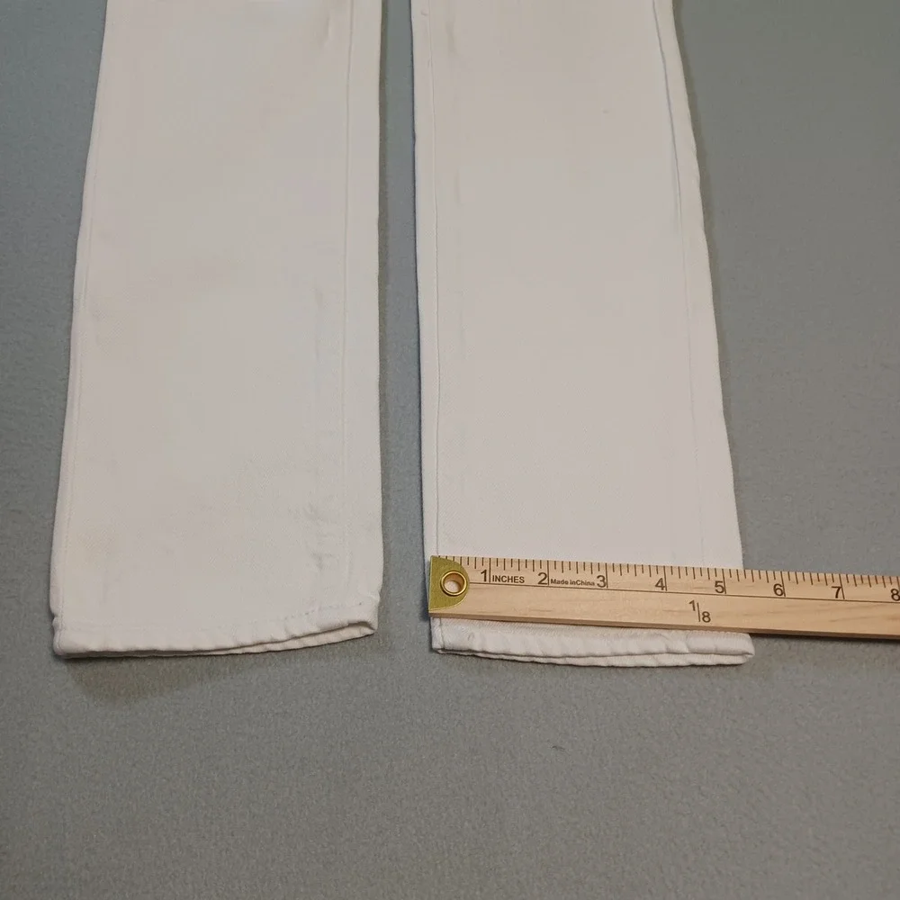 Paige Skyline Skinny Jeans White Denim Size 25 Made in USA‎ Womens